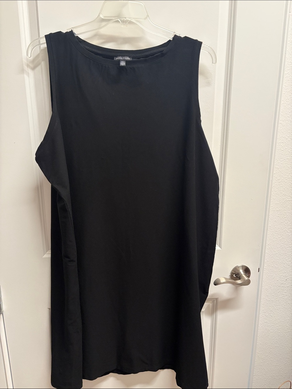 Eileen Fisher Black Sleeveless Midi Dress
